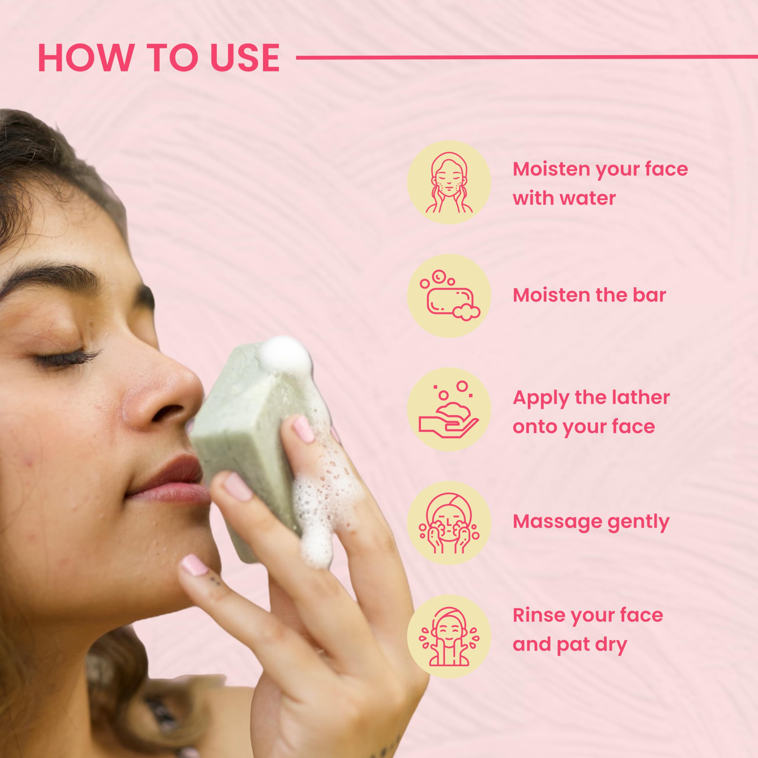 Prezerve Mini Hydrating Face Wash Bar for Dry to Normal Skin - pH Balanced Vegan Cleansing Bar with Oats, Coconut Extract, Hyaluronic Acid & Almond Oil - Sulfate & Paraben Free, Soap Free - 20g Travel Size | Perfect for Daily Skincare Routine, Gym Bag & On-the-Go Use
