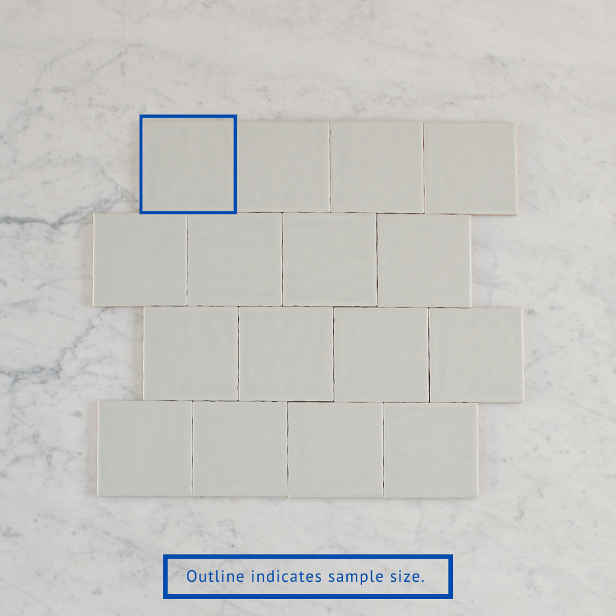 Newport Matte Sage Small Square Tile Sample - Perfect for Kitchen Backsplash, Bathroom Walls & DIY Home Decor Projects