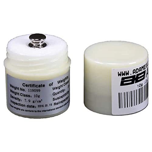 Adam Equipment ASTM Certified Calibration Weights 4-10g Set - Precision Lab Scales, Jewelry Scales & Industrial Measurement Tools