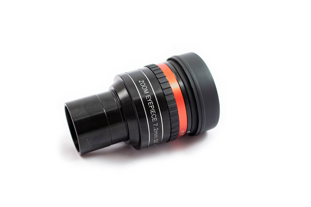 Lunt 7.2mm-21.5mm Zoom Eyepiece for Telescopes - High Magnification Astronomy Lens for Stargazing, Moon & Planet Observation