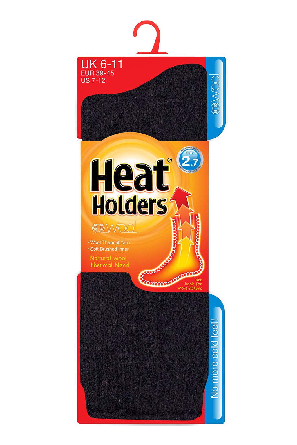Heat Holders Men's Thermal Socks - 2.7 Tog Wool Blend for Extreme Cold Weather - Perfect for Winter Hiking, Skiing & Outdoor Activities