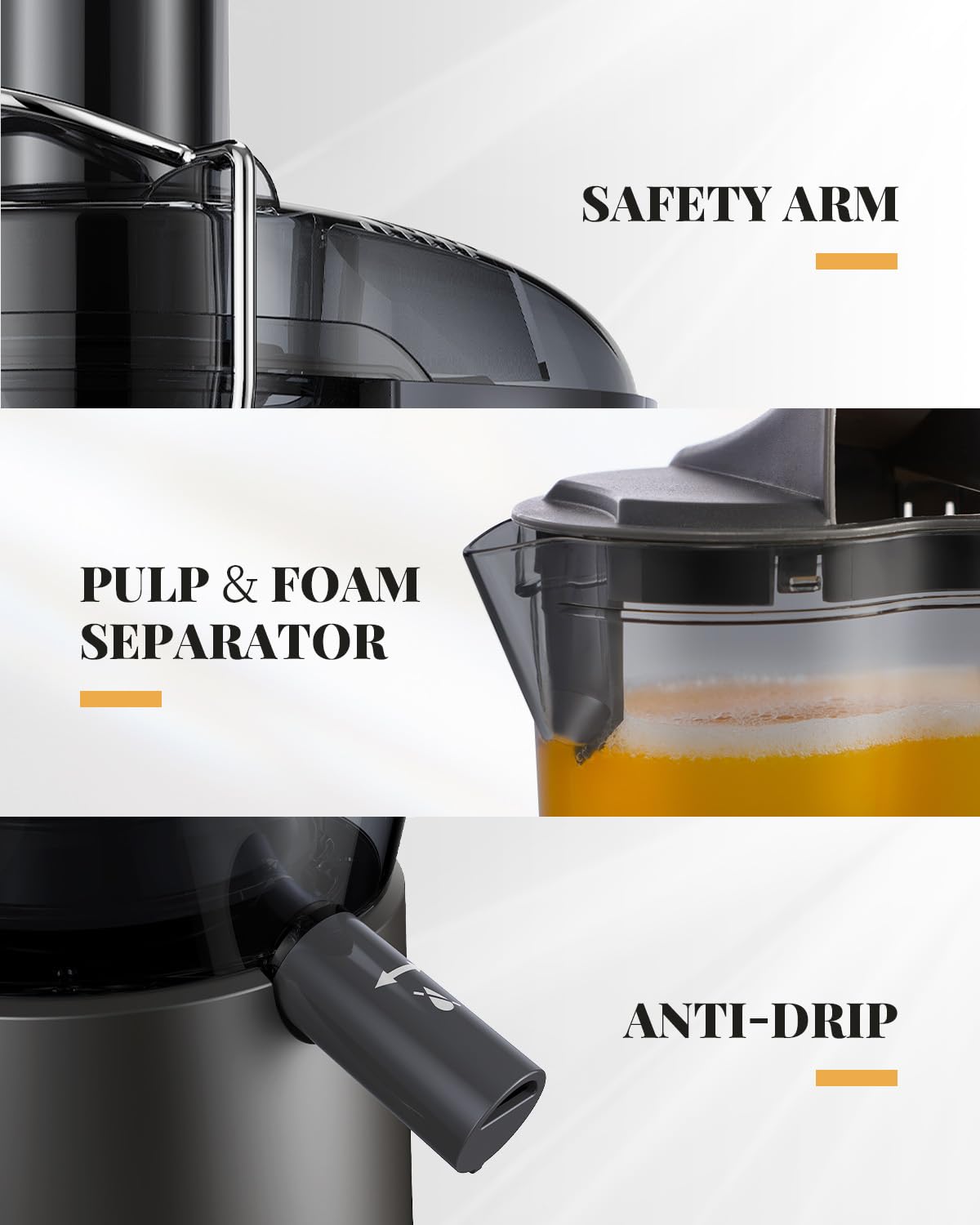 GDOR 1200W High-Speed Juicer with 3.2