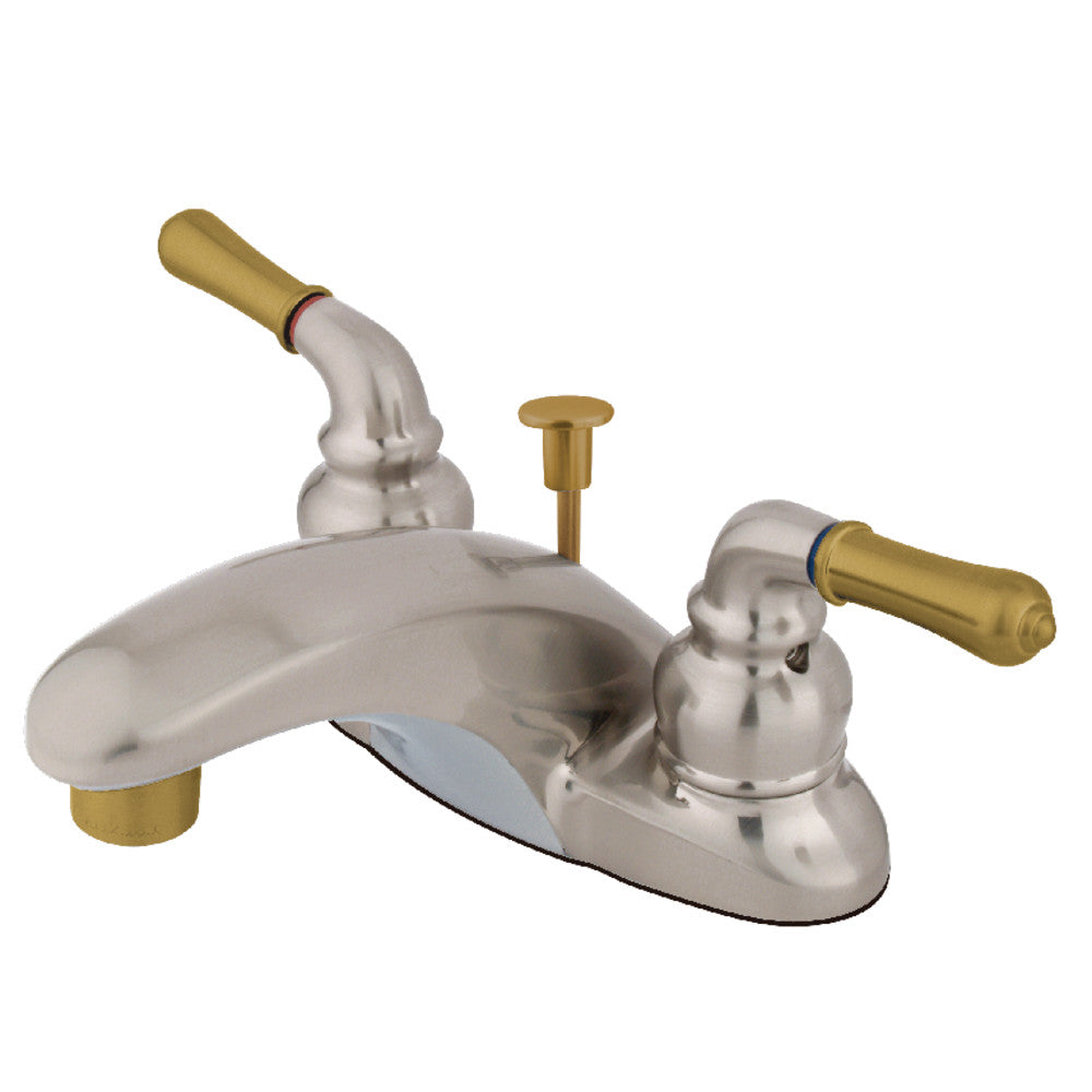 Kingston Brass KB622 4-Inch Centerset Bathroom Faucet - Chrome Finish, Single Handle, Easy Installation for Sink & Vanity | Perfect for Modern Bathrooms & Powder Rooms