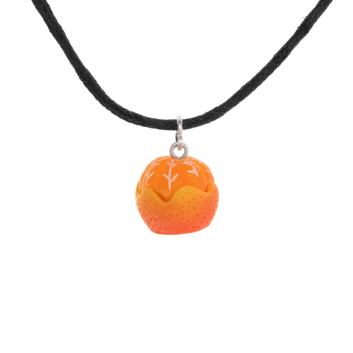 Orange Fruit Necklace - Vegan Citrus Jewelry with Pendant Charm | Unique Funny Gift for Women | Perfect for Vegan Lovers, Birthday Gifts & Quirky Fashion Accessories