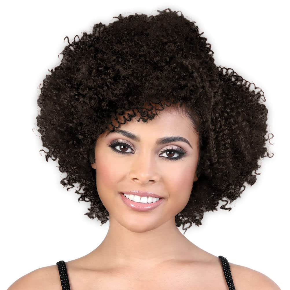 Motown Tress Dp.emma Heat Resistant Fiber Lace Part Wig in Off Black - Perfect for Daily Wear, Cosplay & Protective Styling