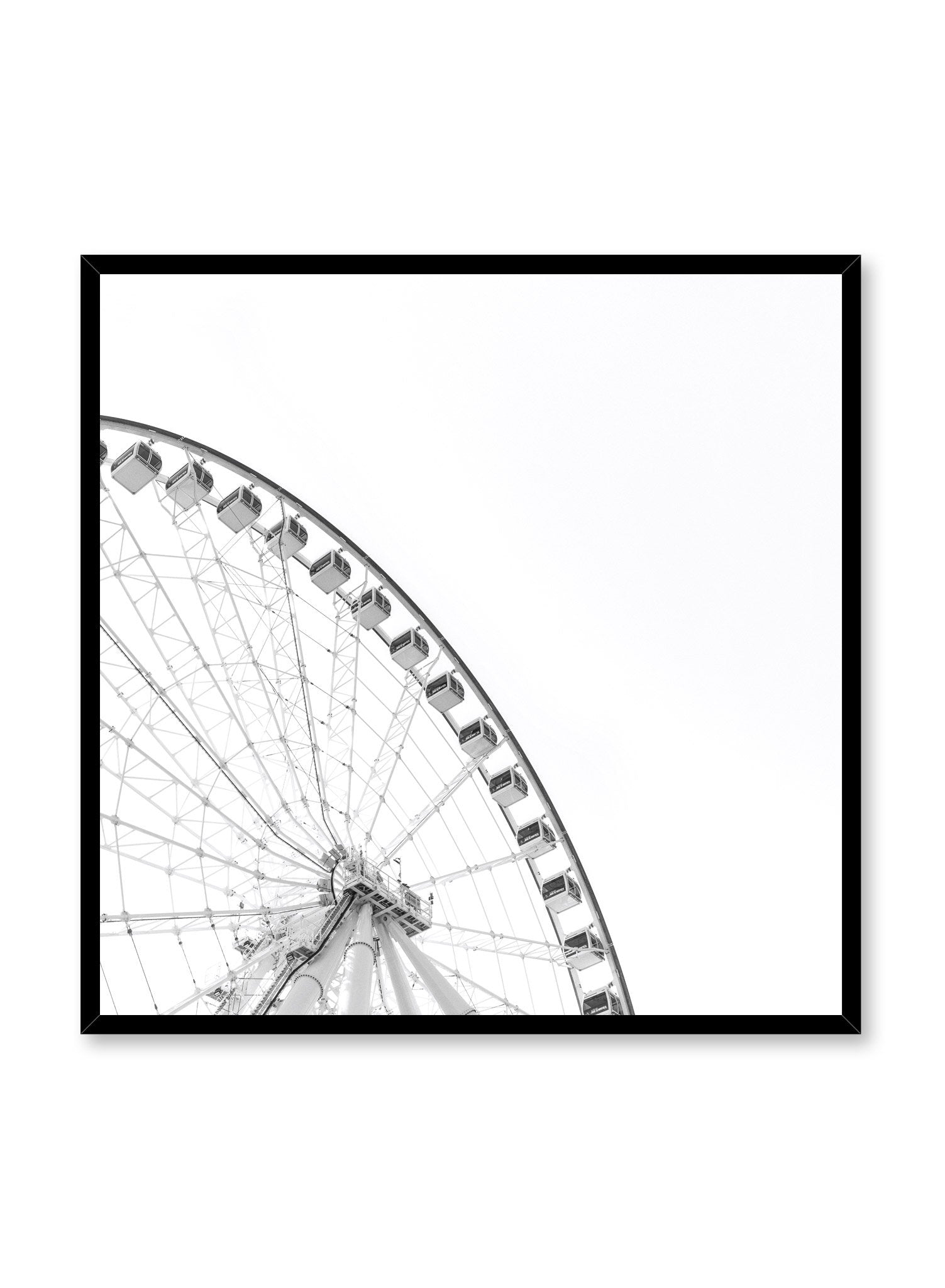 Montreal Grande Roue Poster - High-Quality Wall Art Print for Home & Office Decor - Perfect for Travel Enthusiasts & Cityscape Lovers