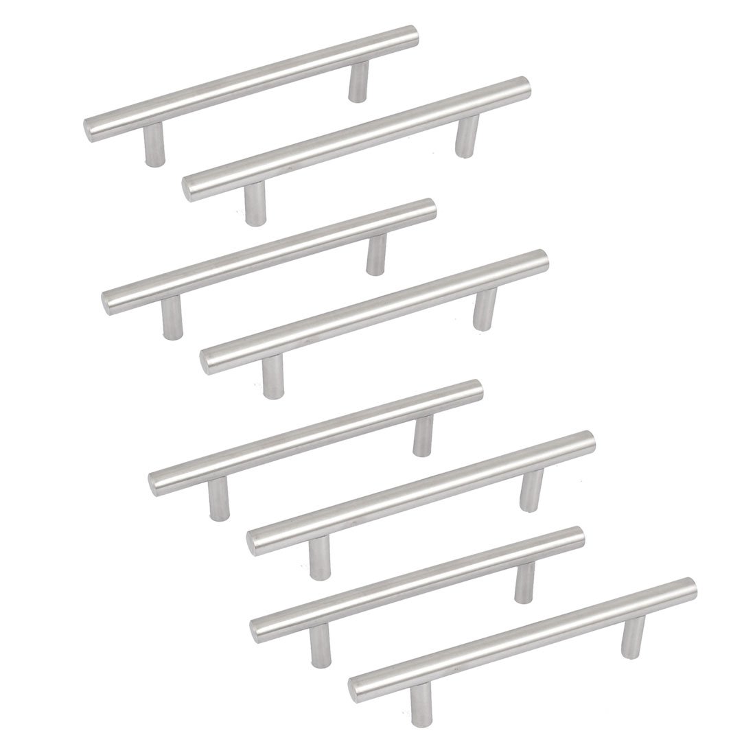 uxcell 6-inch Stainless Steel Cabinet Drawer Pull Handles - Pack of 8 T-Bar Handles for Kitchen Cabinets, Dressers & Furniture - Durable Hardware for Home Improvement & DIY Projects