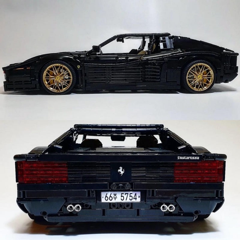 3738PCS MOC 98925 Ferrari Testarossa Dynamic with Power Functions - Premium Building Blocks Set for Adults & Collectors - Perfect for Display, Gifts & Racing Enthusiasts
