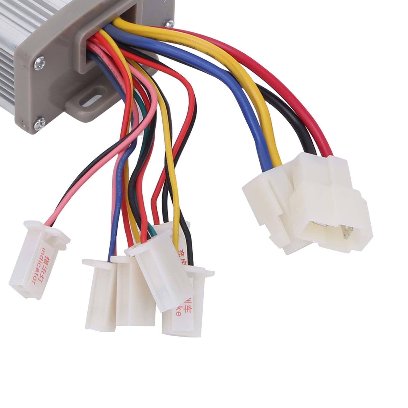 24V 800W Brush Motor Speed Controller - High Power Professional DC Motor Control Box with 8 Wires for E-Tricycle, Electric Scooters, Golf Carts & DIY Robotics Projects
