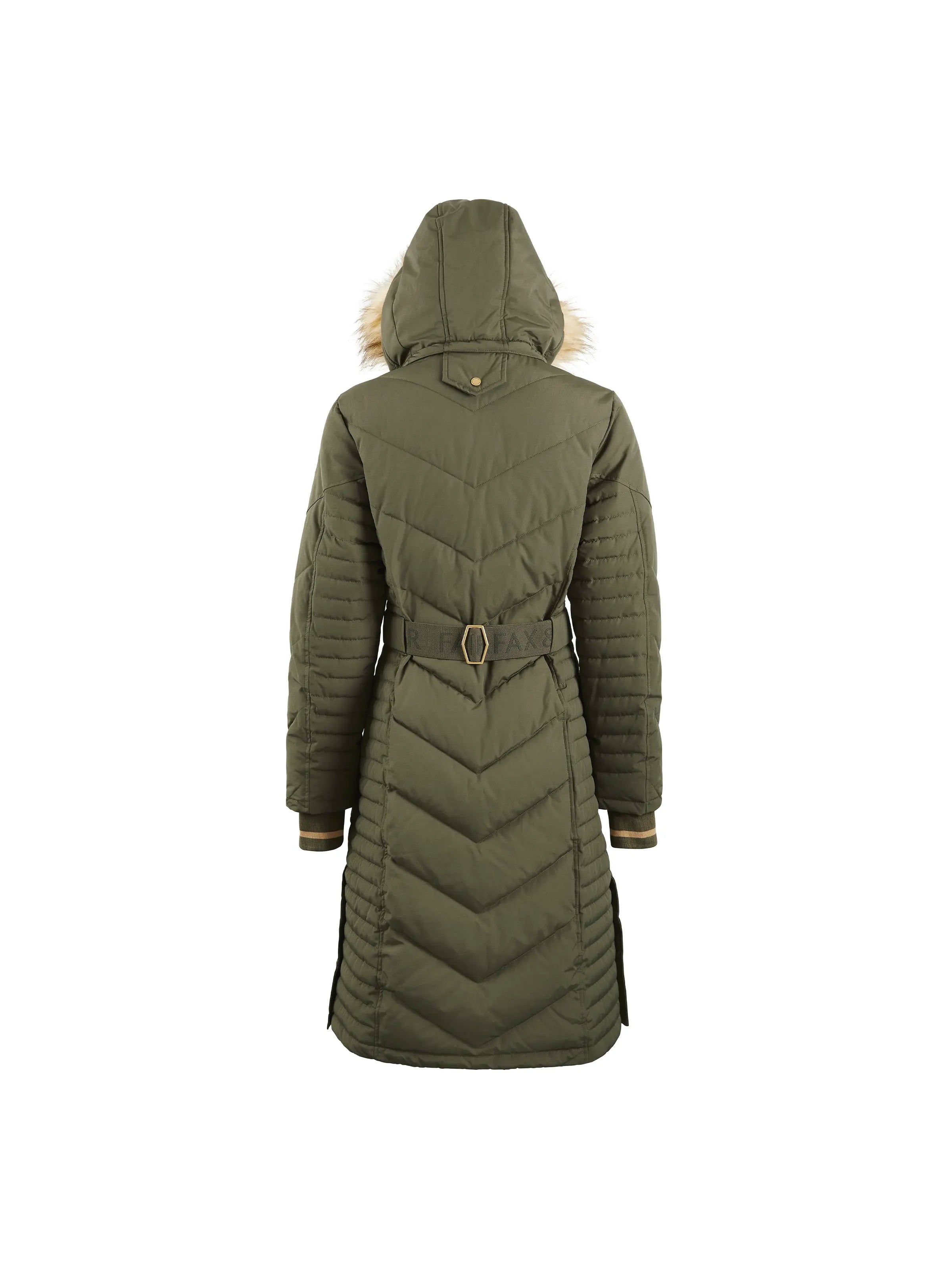 Charlotte Women's Longline Trench Coat in Khaki - Elegant Fall & Winter Outerwear for Work, Travel & Casual Wear
