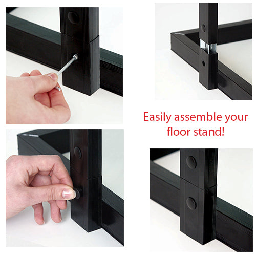 1 Tier Information Board & Poster Sign Stand for 18x24 Posters - Perfect for Retail Stores, Events, and Business Displays