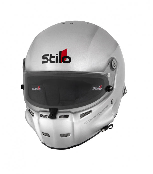 Stilo ST5F Composite Racing Helmet with Built-in Earbud Connector - Lightweight Carbon Fiber Motorcycle Helmet for Track Racing & Street Riding