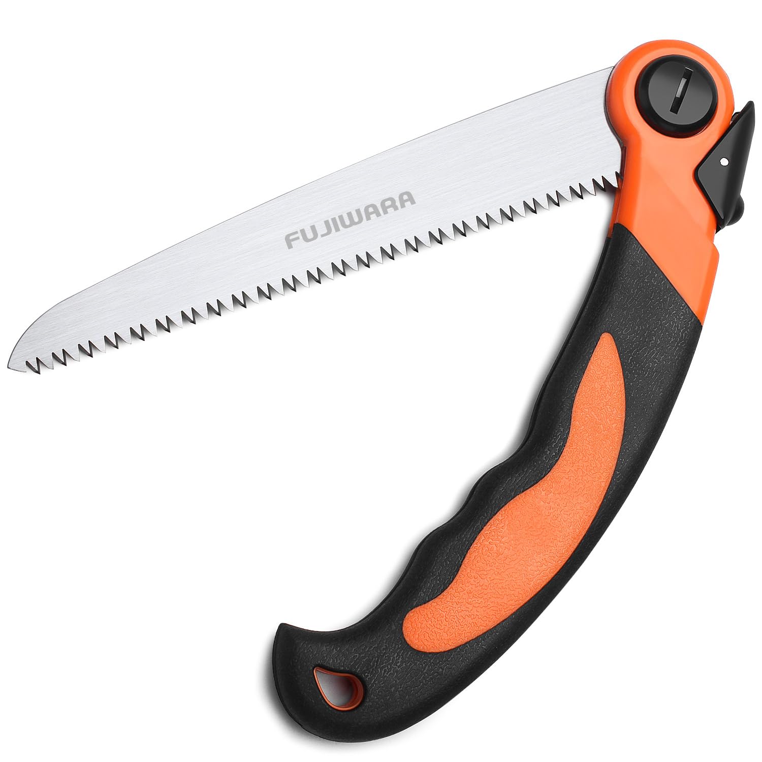 FUJIWARA 8 Inch Folding Pruning Saw - SK-5 Steel Blade with Sharp Teeth for Cutting Wood Branches, Tree Trimming, Camping, Backpacking & Hiking - Perfect for Outdoor Adventures and Garden Maintenance