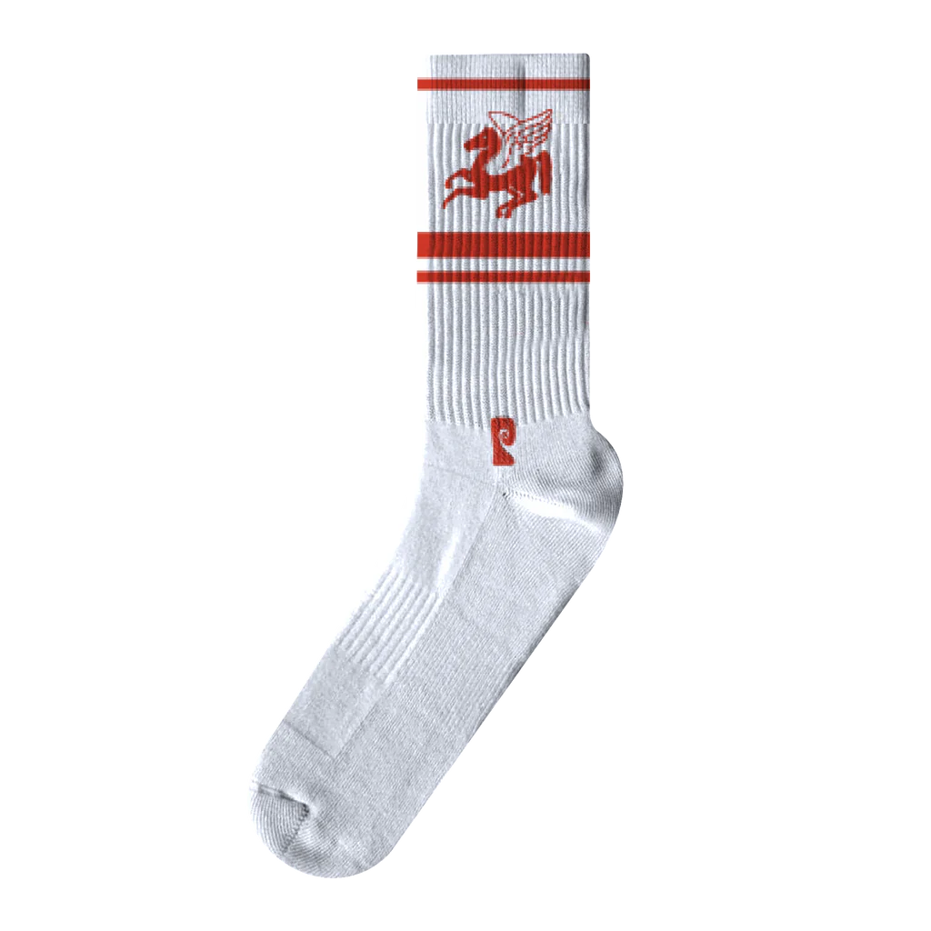 Psockadelic HORSE POWER Socks - White | Funky Novelty Socks for Men & Women | Perfect for Raves, Concerts & Unique Fashion Statements