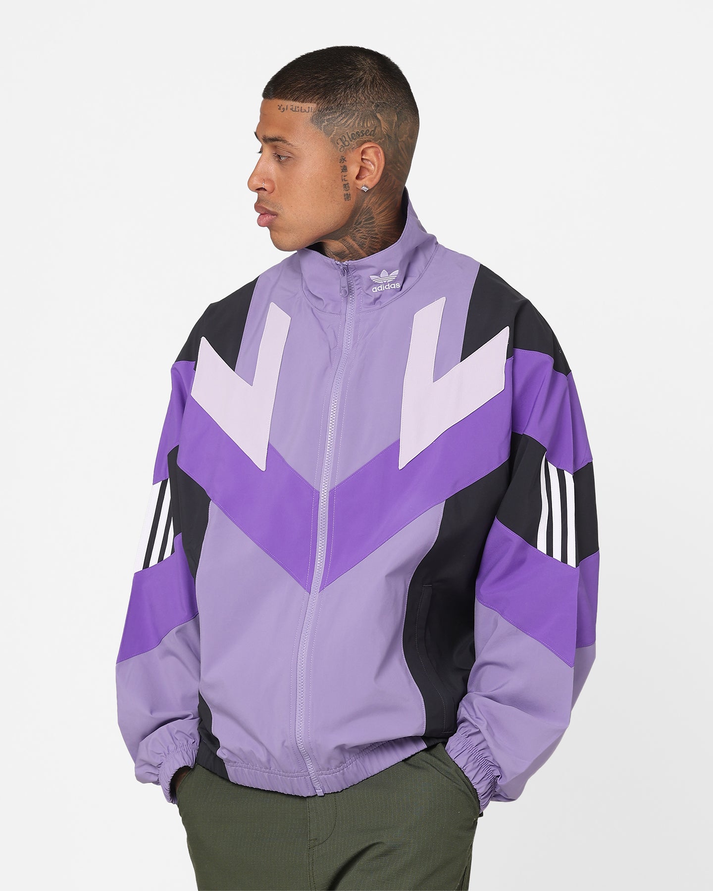 Adidas Tracktop 2 Jacket for Men & Women - Magic Lilac/Carbon - Lightweight Running & Training Windbreaker - Perfect for Jogging, Gym Workouts & Outdoor Sports