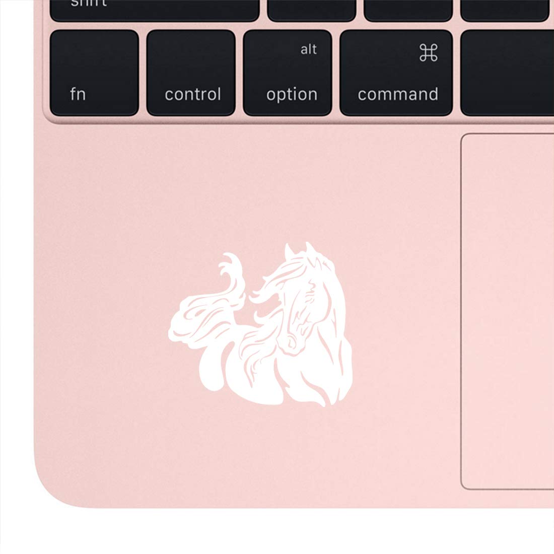 Premium Waterproof Vinyl Decal Stickers - Horse Design (White, Set of 2) for Laptop, Phone, Helmet, Car Window, Mug & Home Decor | Durable Adhesive for Indoor & Outdoor Use
