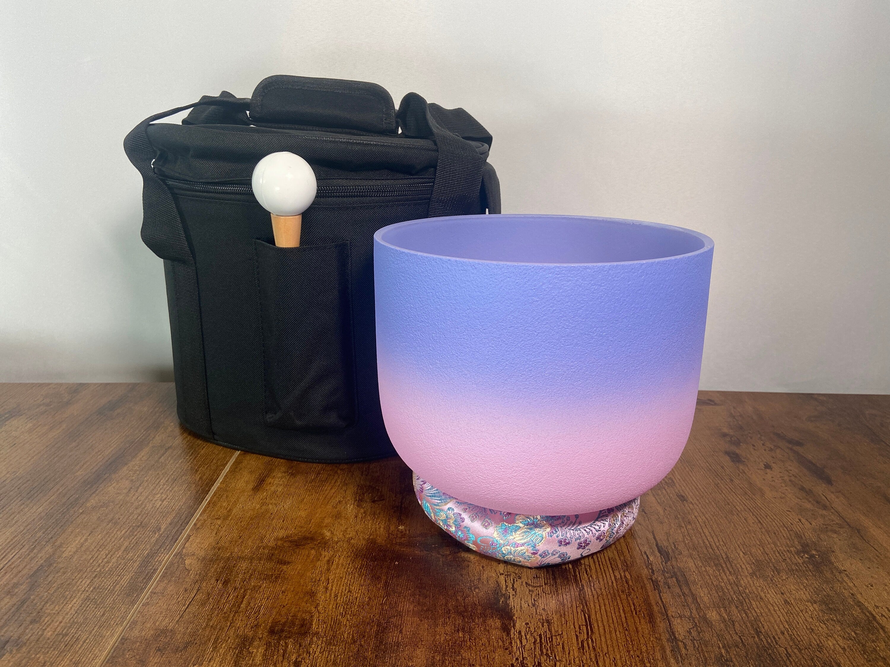 432 Hz 3rd Eye Chakra High Vibrational Quartz Crystal Singing Bowl Set - 8