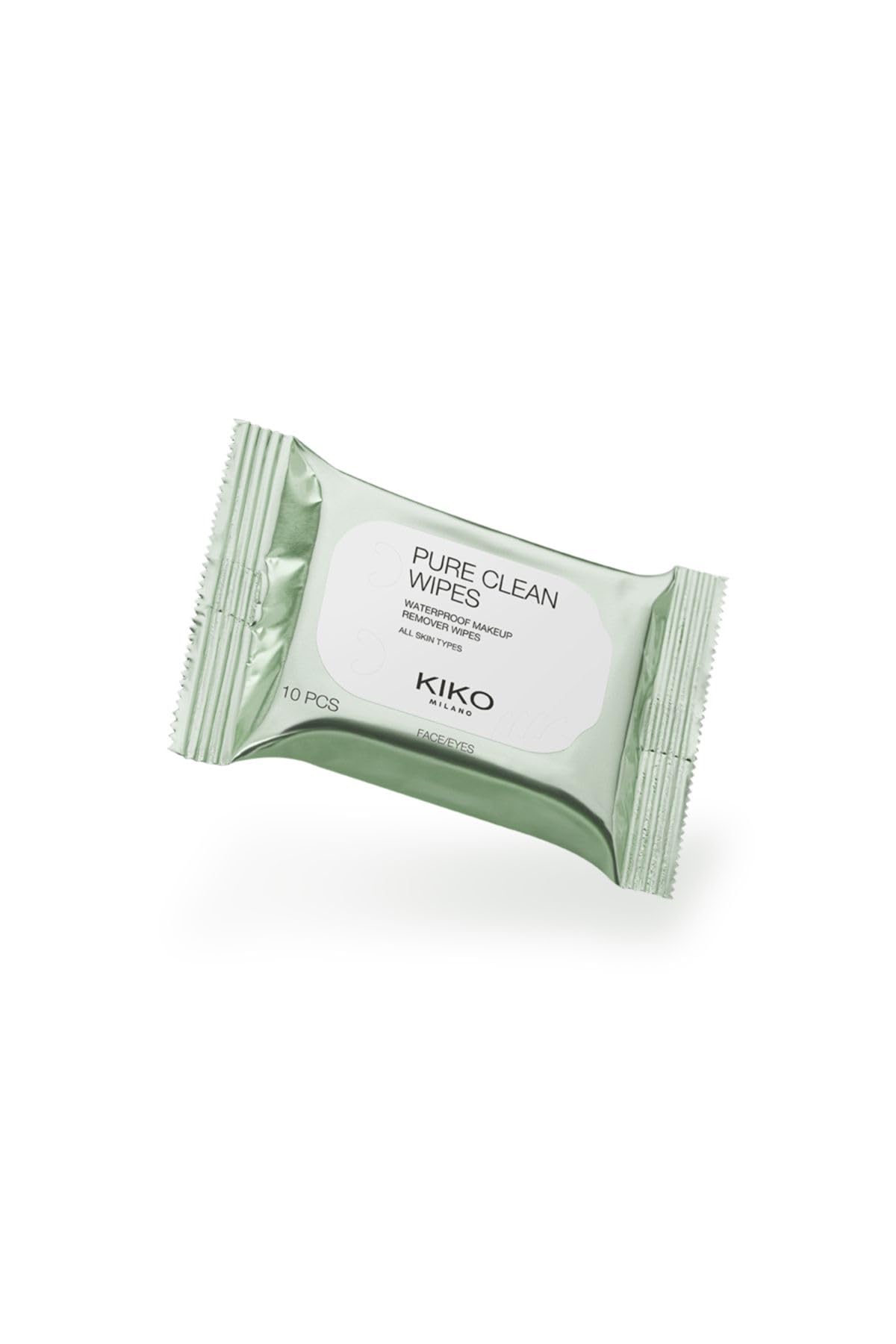 KIKO Milano Pure Clean Mini Makeup Remover Wipes for Face, Eyes & Lips | Gentle Cleansing Wipes for Travel, Gym & On-The-Go Skincare