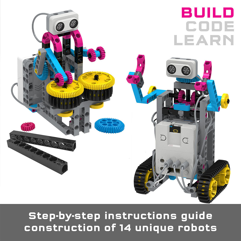 Micro:Bit Robotics Workshop Kit - Learn Coding & Build Robots for Kids & Beginners | STEM Education, DIY Projects & Classroom Activities