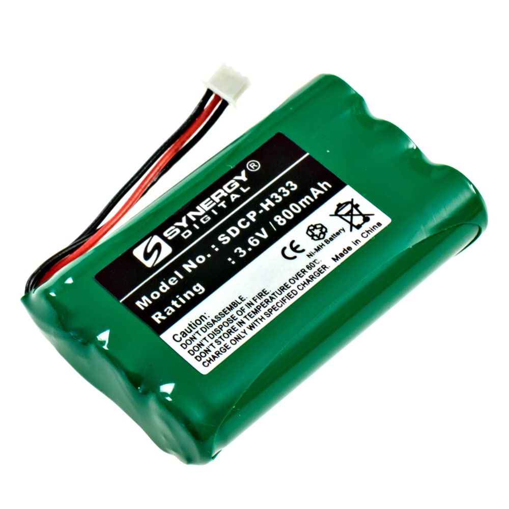 Synergy Digital Wireless Headset Replacement Batteries - 4-Pack Ni-MH 3.6V 800mAh for Plantronics PL-CT11 Headset | Long-Lasting Power for Office, Call Center & Remote Work