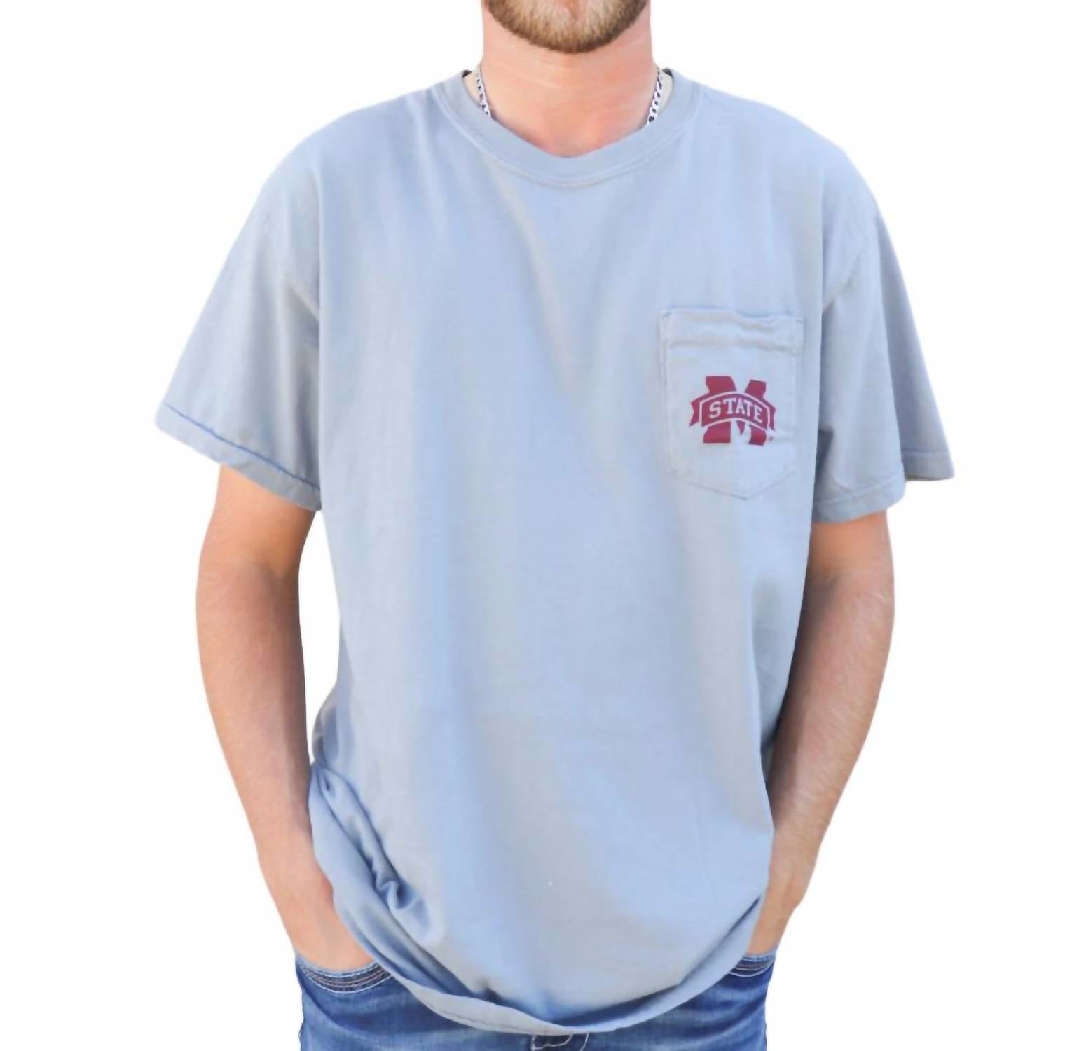 MSU New State Short Sleeve T-Shirt for Men & Women - Comfortable Cotton Tee in Granite Color | Perfect for College, Casual Wear & Everyday Outfits