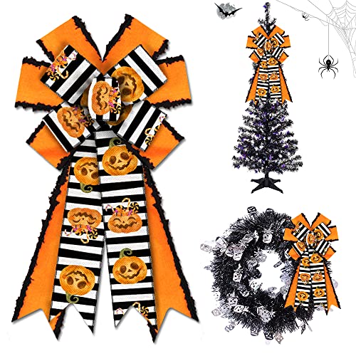 Style 1: Orange Pumpkin Bow