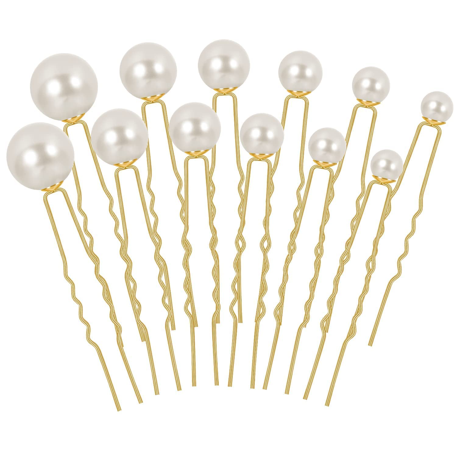 18Pcs Pearl Hair Pins for Wedding - Bridal Rhinestone Hair Clips for Bride & Bridesmaids | Perfect for Updos & Special Occasions