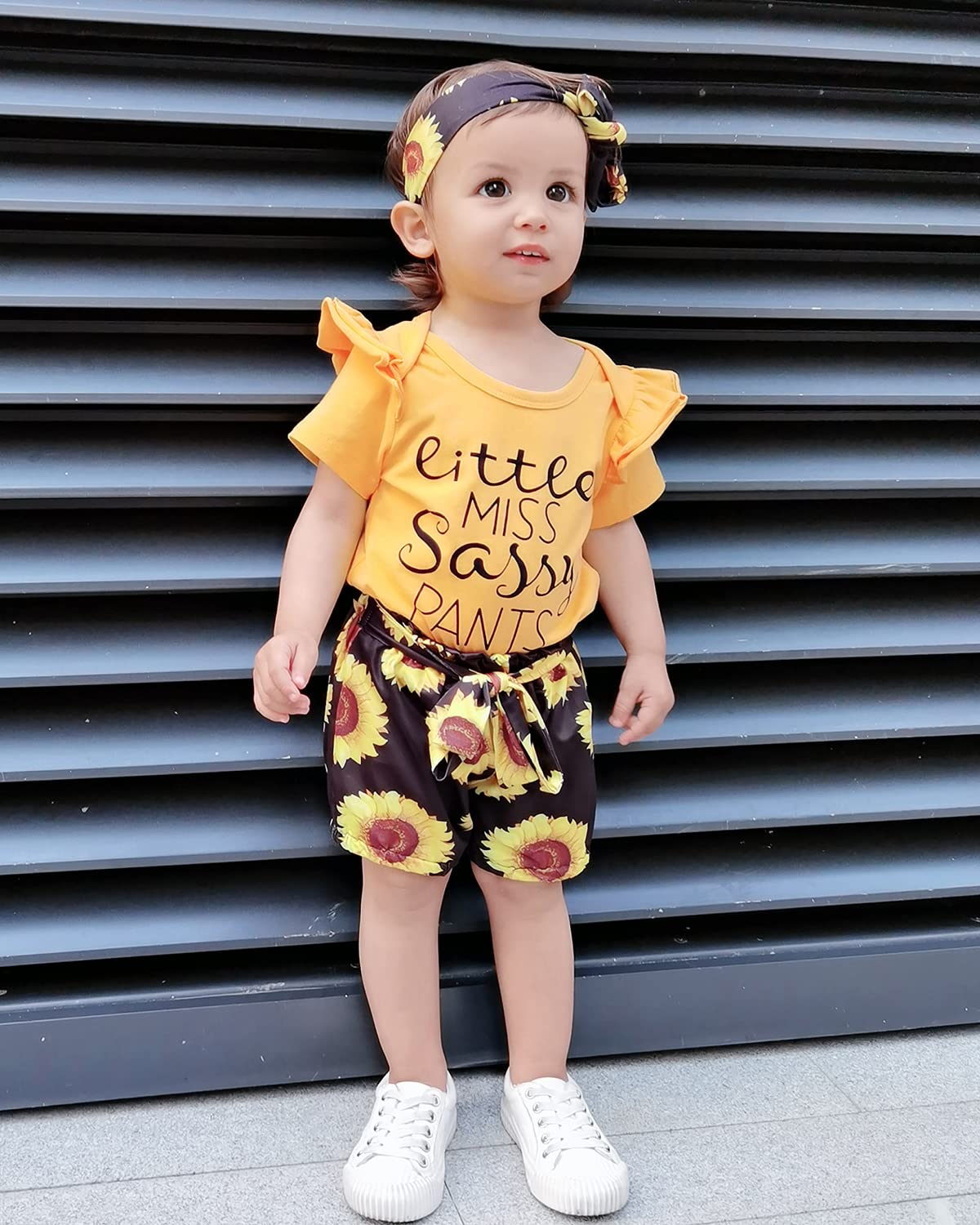 Adorable Newborn Baby Girl Clothes Set - Cute Ruffle Romper with Matching Headband | Summer Outfits for Infants | Perfect for Photoshoots, Parties & Daily Wear