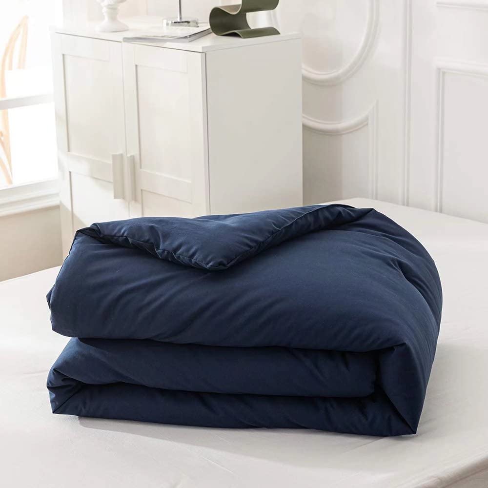 Houseri Navy Blue Comforter Set - Twin Size Dark Blue Bedding for Boys - Soft & Classic Toddler Comforter - Perfect for Kids' Bedrooms, Nursery, and Sleepovers