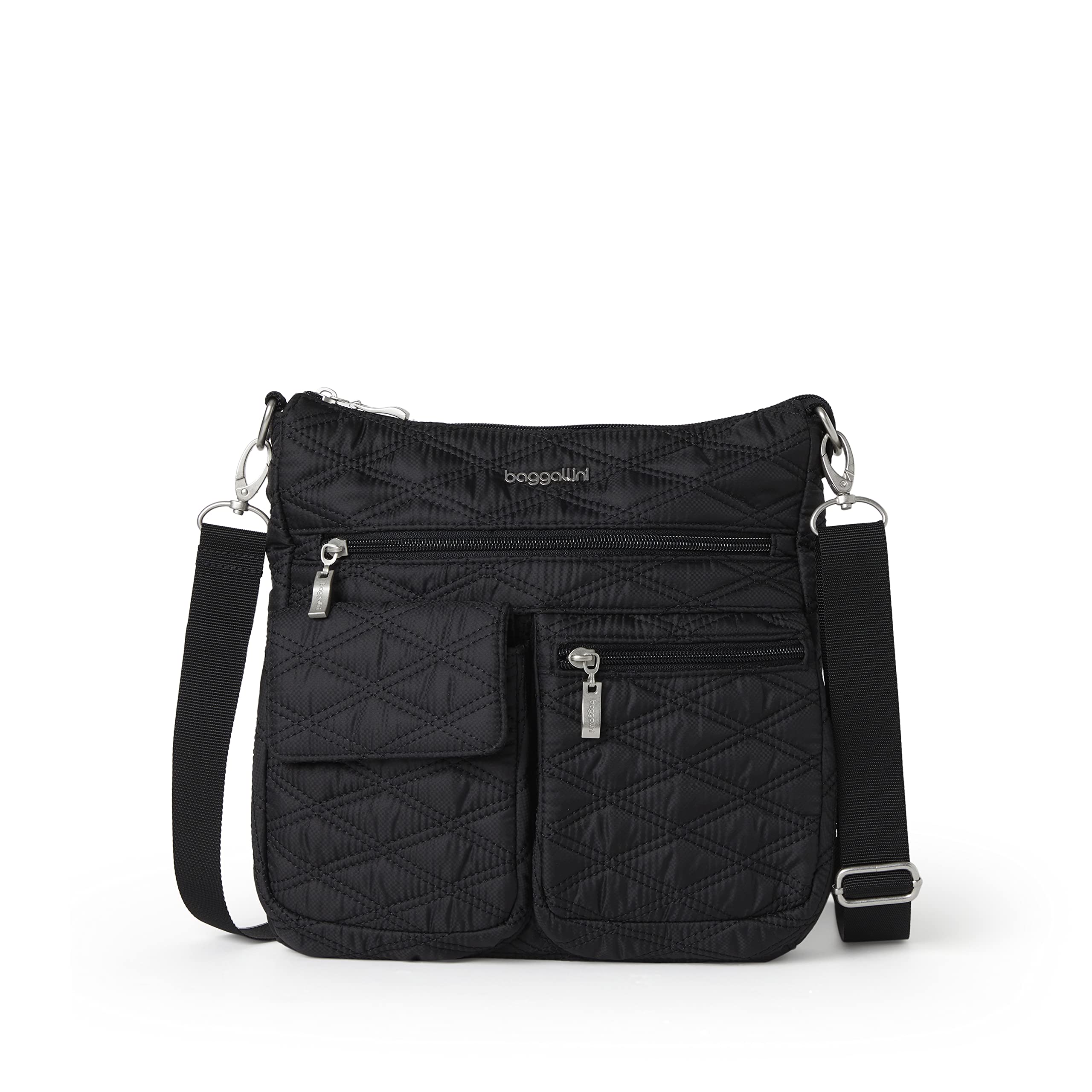 Baggallini Modern Everywhere Slim Crossbody Bag - Lightweight Travel Purse for Women, Secure RFID Pocket, Hands-Free Convenience - Perfect for Shopping, Travel & Daily Commute