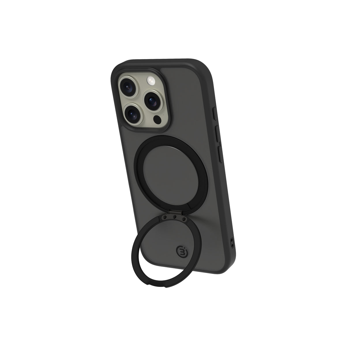 3sixT NeoStand 360° Rotating Phone Case for iPhone 16 Pro - Shockproof Protective Cover with Stand, Black | Perfect for Watching Videos, Video Calls & Hands-Free Use