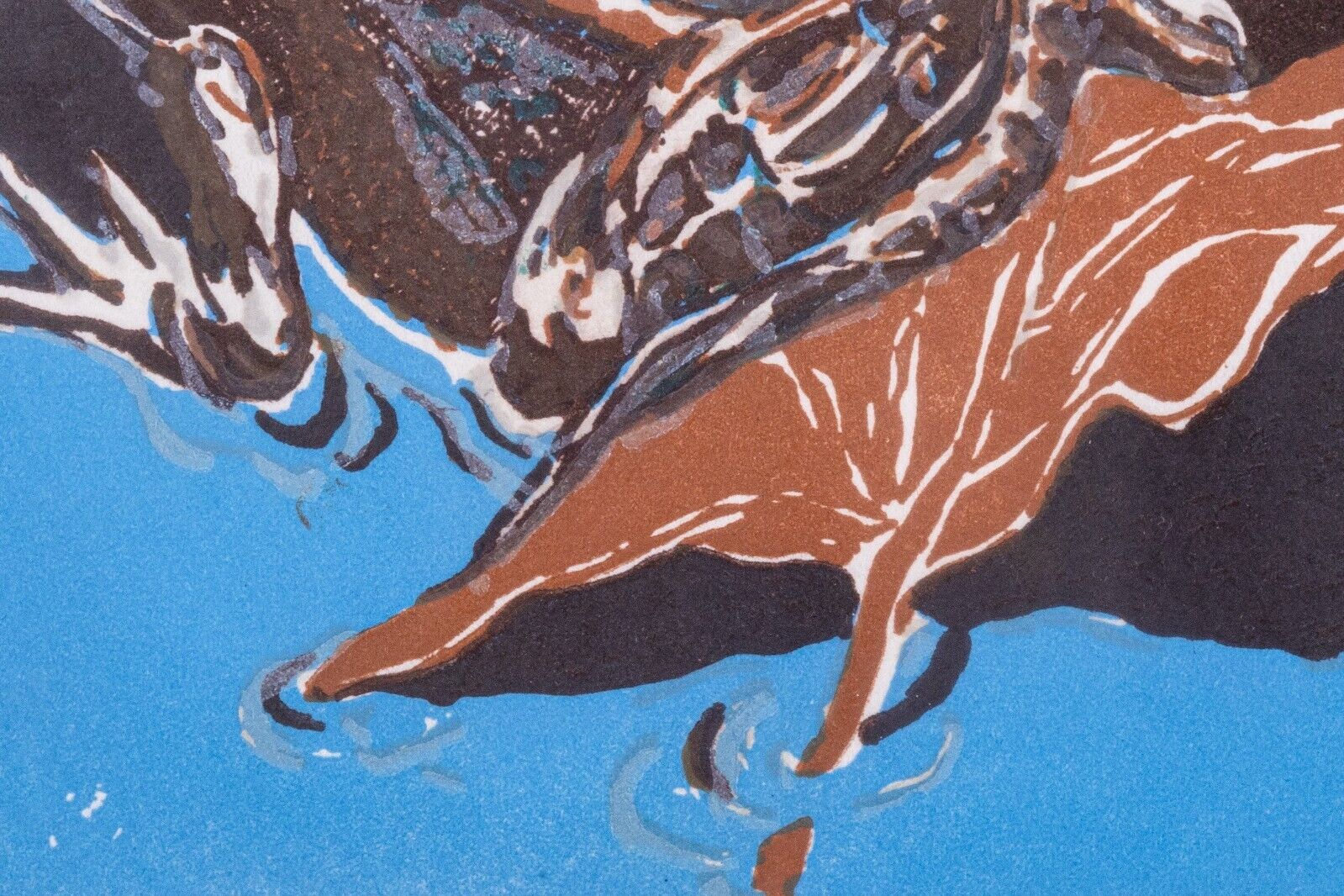 Jack Beal Signed Wooden Frog Woodblock Print on Paper - Limited Edition 10/72, Framed Artwork 1990 - Perfect for Home Decor, Office Wall Art & Contemporary Art Collections