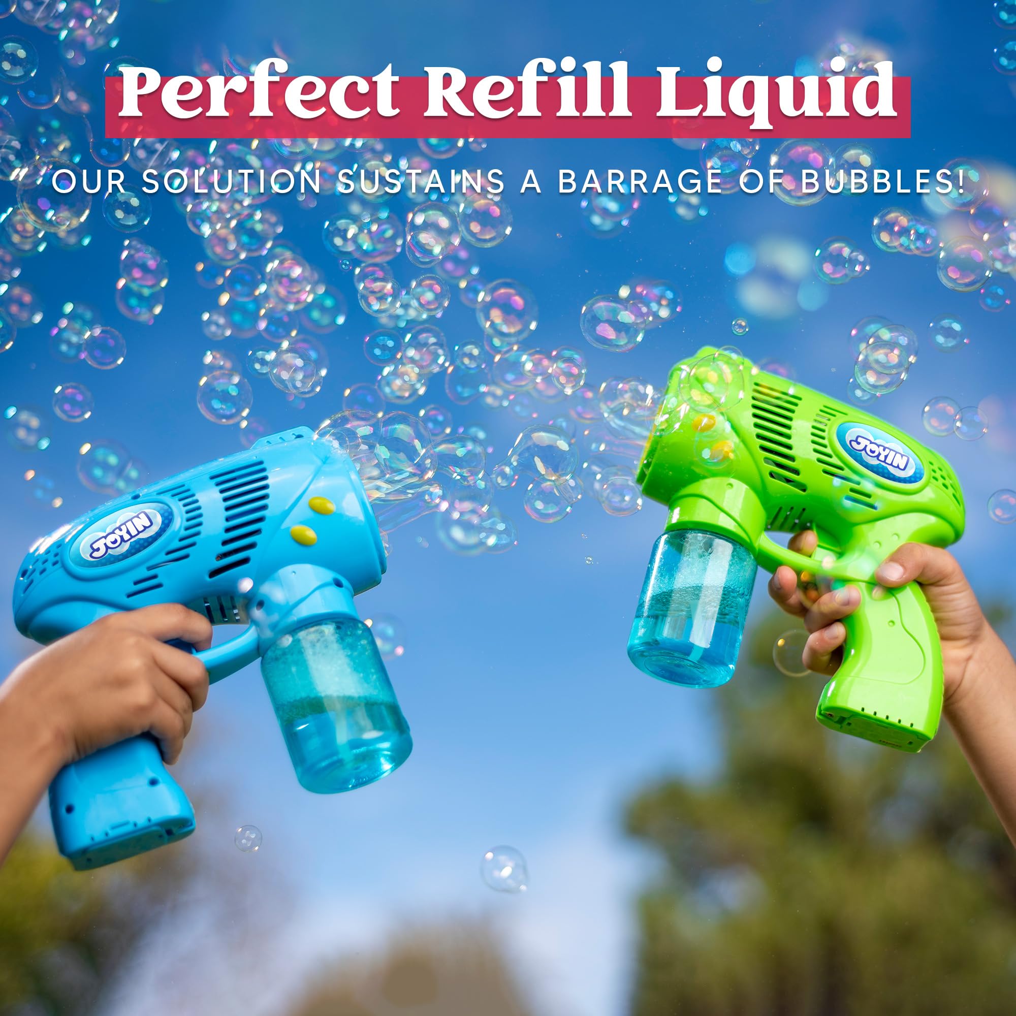JOYIN 32 oz Concentrated Bubble Solution (Green) - Non-Toxic Bubble Liquid for Kids Outdoor Play, Birthday Party Favors, Summer Games, Classroom Prizes & Educational STEM Activities | Perfect for Backyard Fun, Park Adventures & School Events