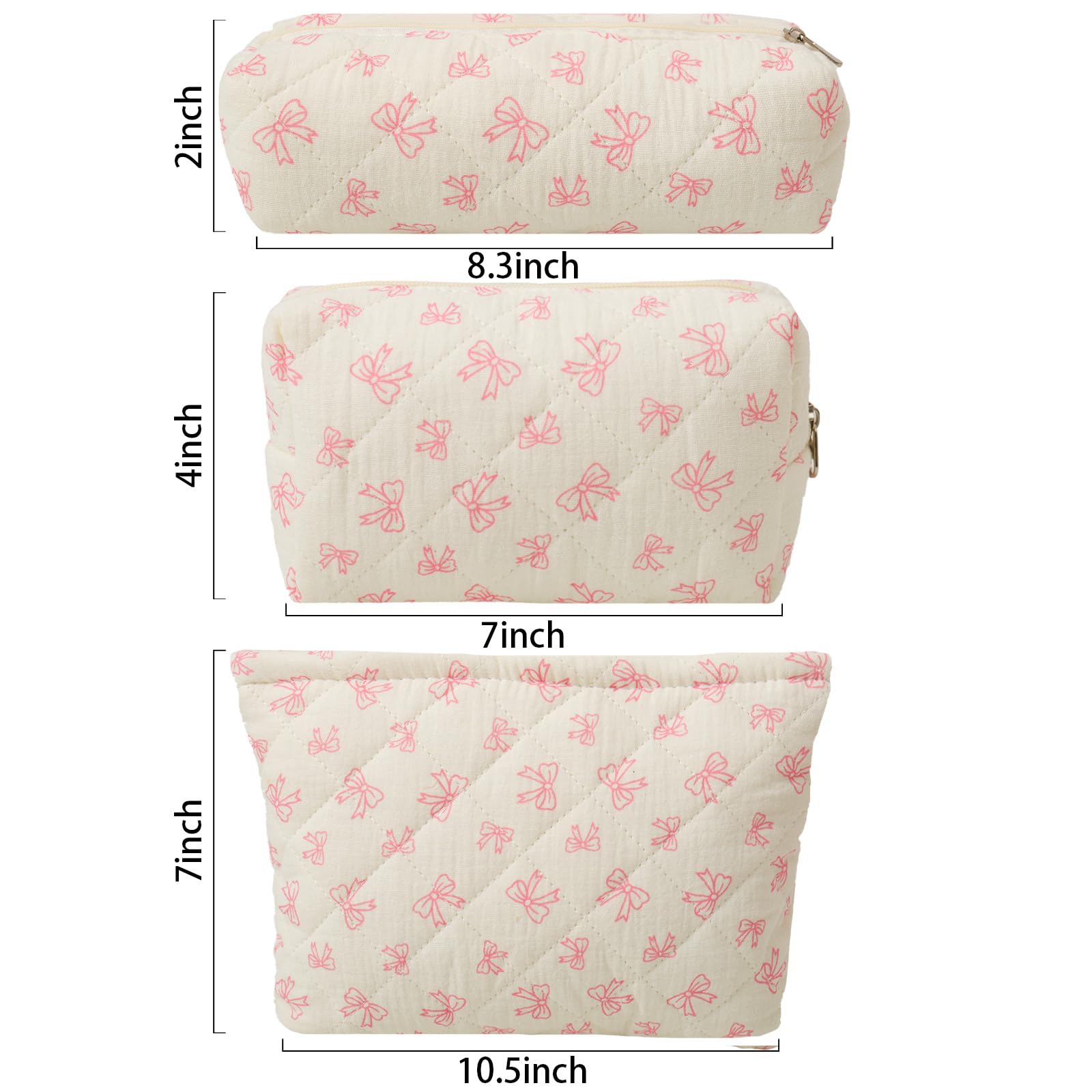 LYDZTION Large Makeup Bag for Women - Waterproof Cosmetic Organizer with Travel Toiletry Bag & Brush Pouch Set (1 Large Cosmetic Case + 1 Pencil Case) - Perfect for Travel, Home Storage & Daily Makeup Organization