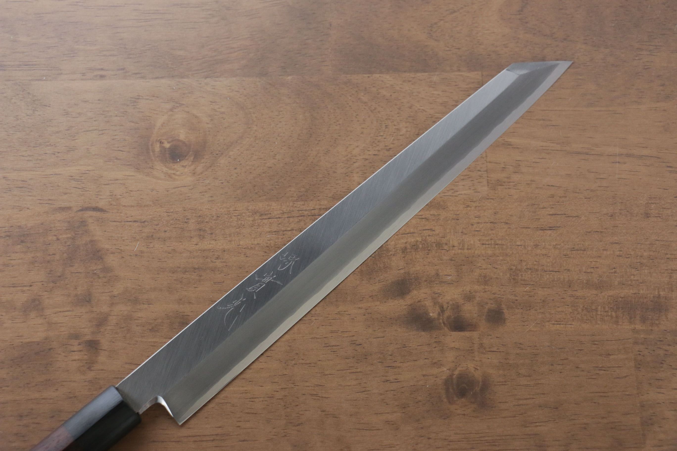 Premium Jikko Silver Steel No.3 Kiritsuke Yanagiba 270mm - Japanese Chef Knife with Shitan Handle for Sushi, Sashimi & Precision Cutting - Perfect for Professional Chefs & Home Cooking Enthusiasts