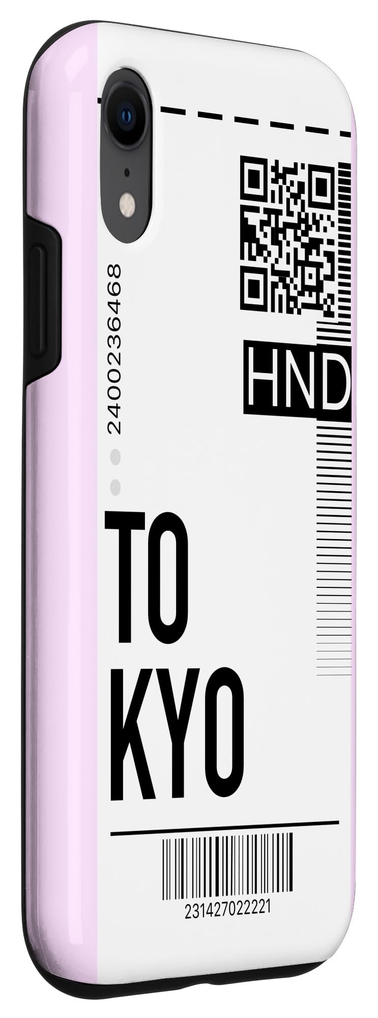 iPhone XR Phone Case - Tokyo Air Flight Ticket & Boarding Pass Design, Pink City Themed Protective Cover | Perfect for Travel, Gifts & Everyday Use