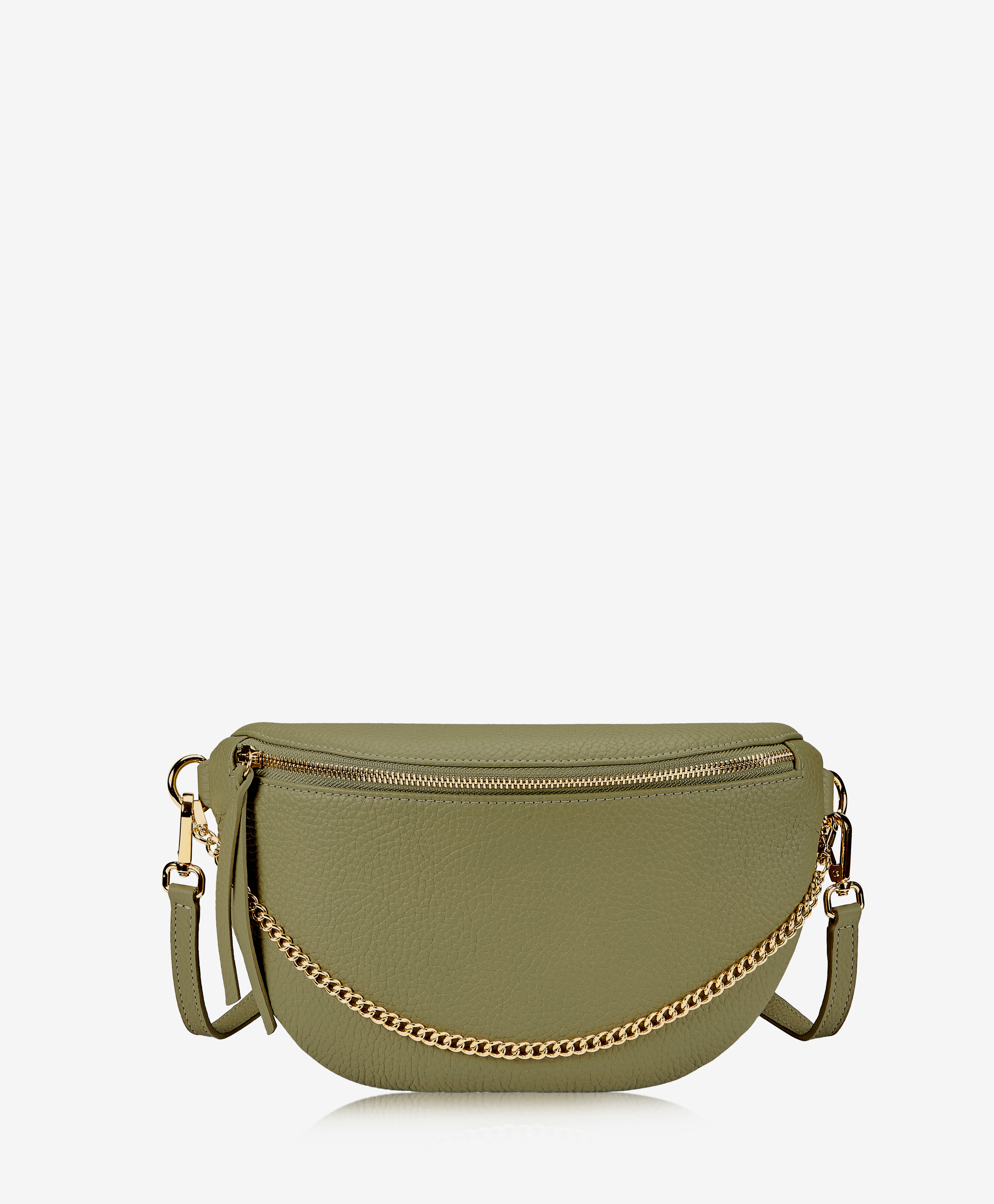 Beck Sling Bag for Women & Men - Premium Sage Pebble Grain Leather Crossbody Bag - Perfect for Travel, Work & Everyday Use