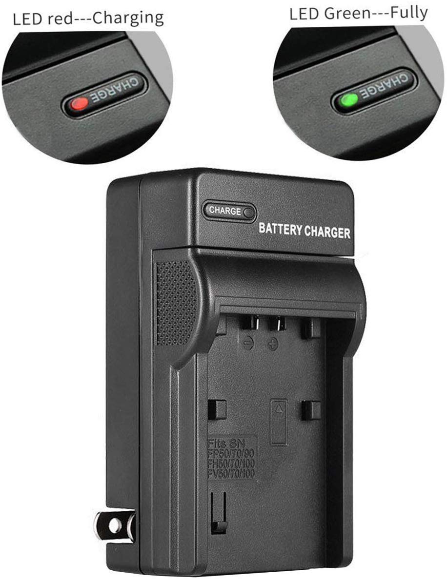 Original Sony NP-FV70 Battery Charger for HDR-XR150/XR155/XR160/XR260V/XR350V/XR550V Camcorders - Fast Charging & Travel-Friendly for Vlogging & Outdoor Filming