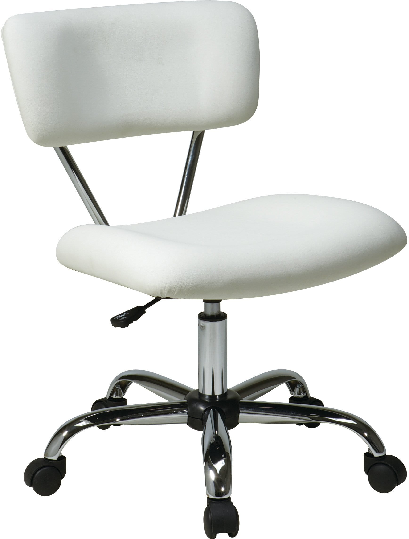 Office Star Ave Six Vista Task Office Chair - Ergonomic Vinyl Swivel Chair with Adjustable Height [ST181] - Perfect for Home Office, Conference Rooms & Workspaces