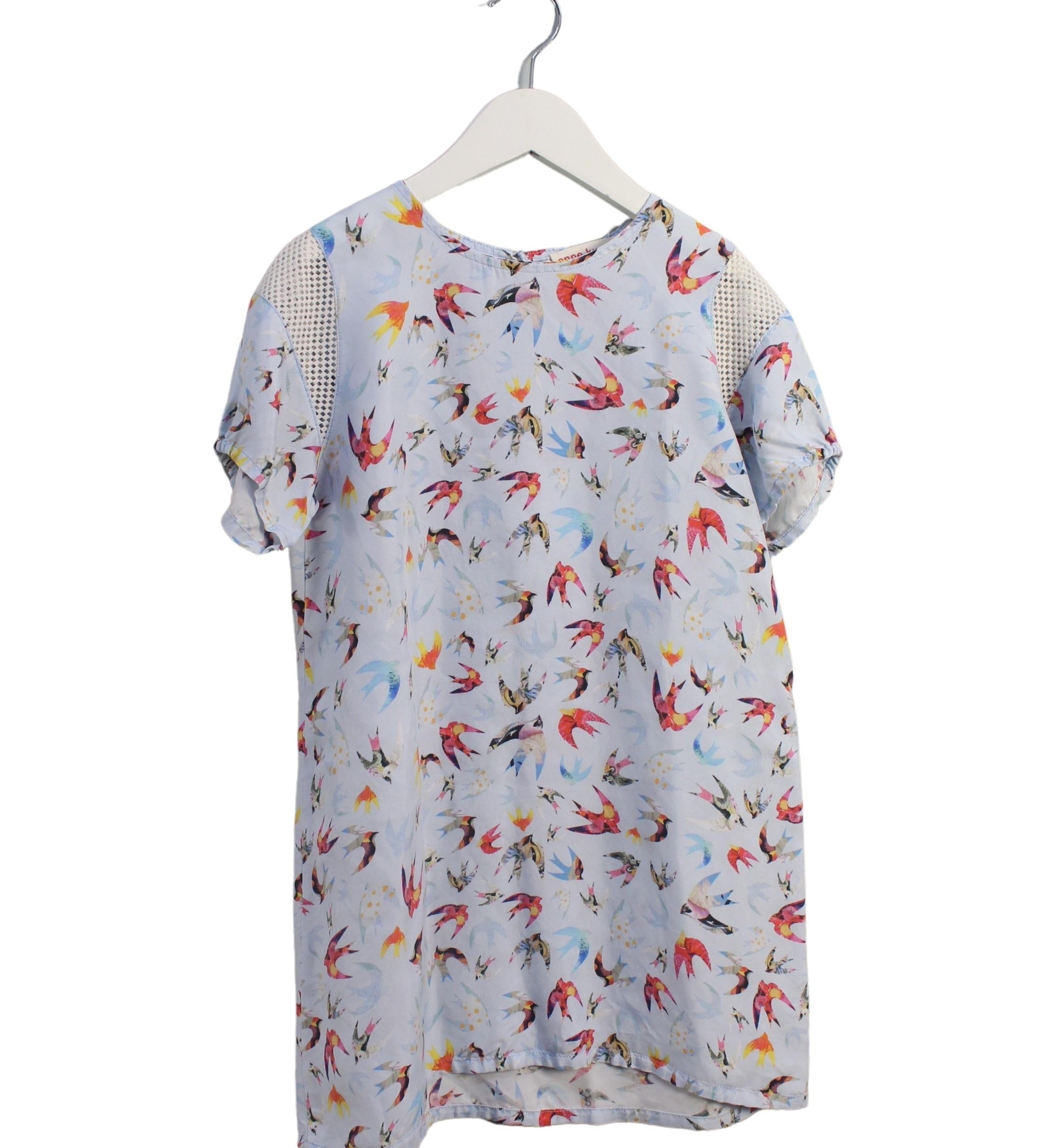 Anne Kurris Girls' Short Sleeve Casual Dress - Size 8Y | Floral Print Summer Dress for Kids | Perfect for School, Playdates & Outdoor Activities
