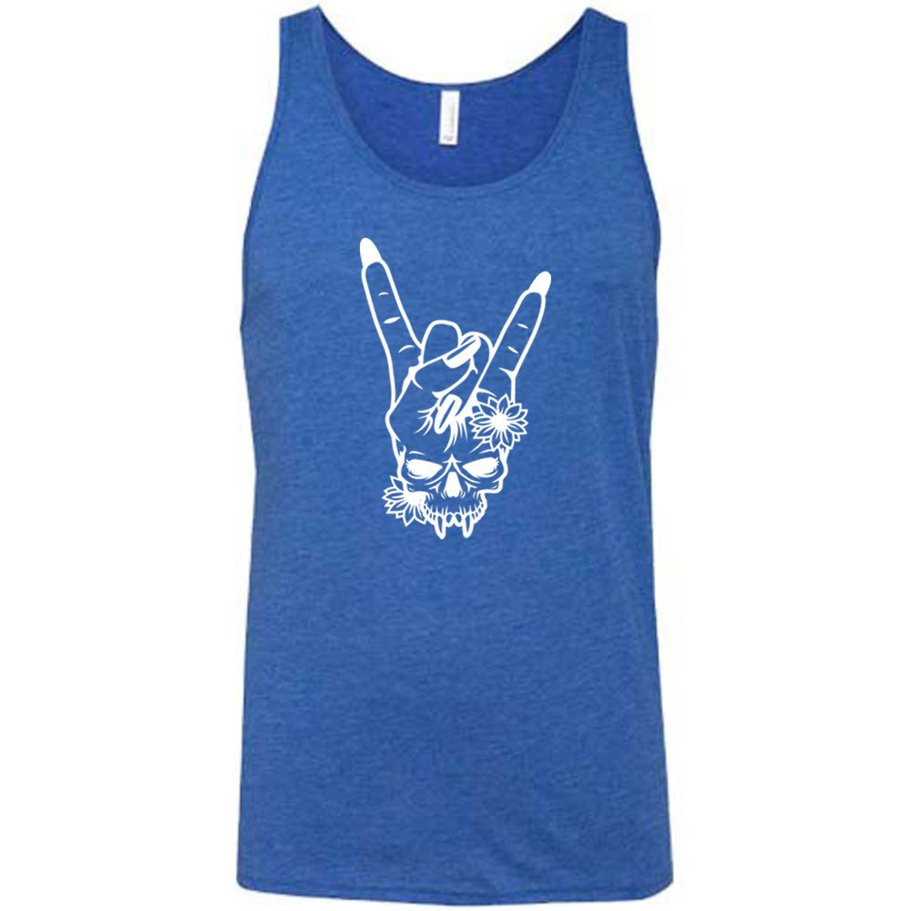 Skull Rocker Hand Print T-Shirt - Unisex Graphic Tee for Men & Women | Perfect for Concerts, Parties & Casual Wear