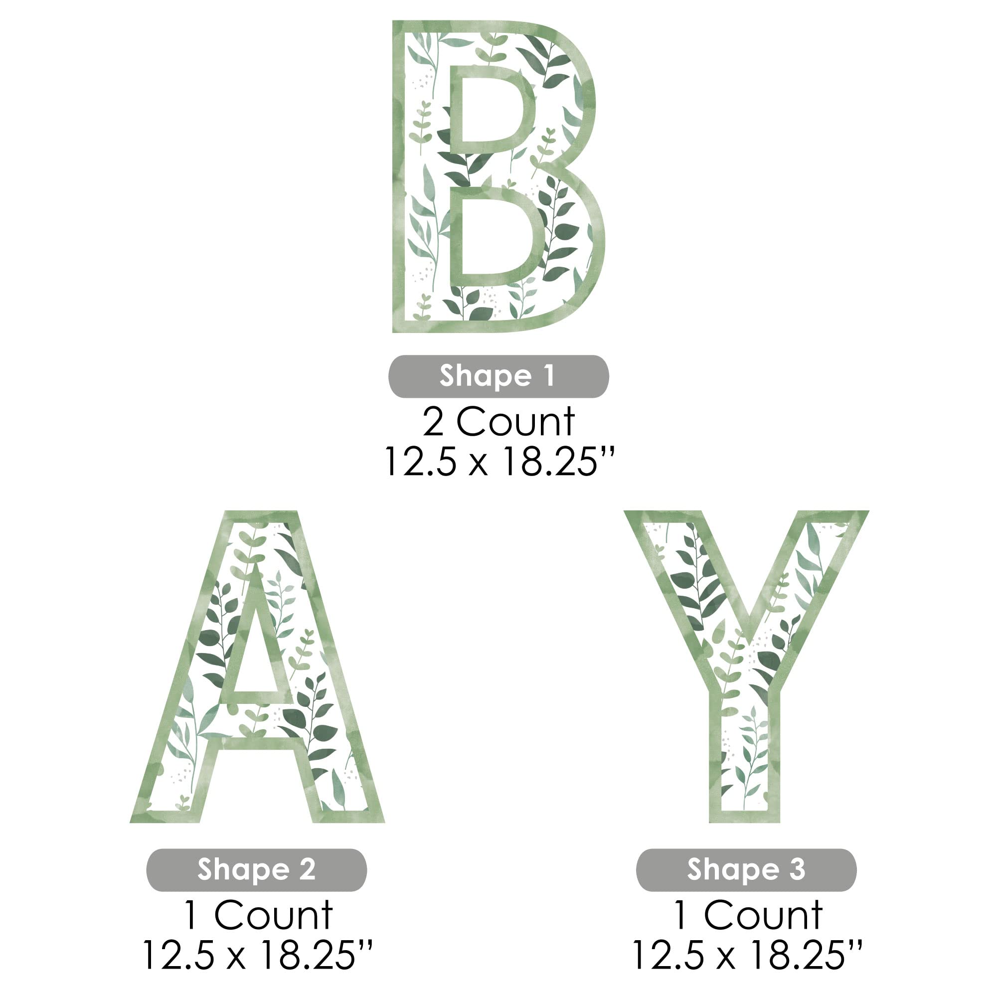 Boho Botanical Baby Yard Sign - Outdoor Lawn Decorations for Baby Showers, Gender Reveals & Nursery Greenery - Weatherproof Garden Decor - Perfect for Backyard, Front Yard & Party Decorations