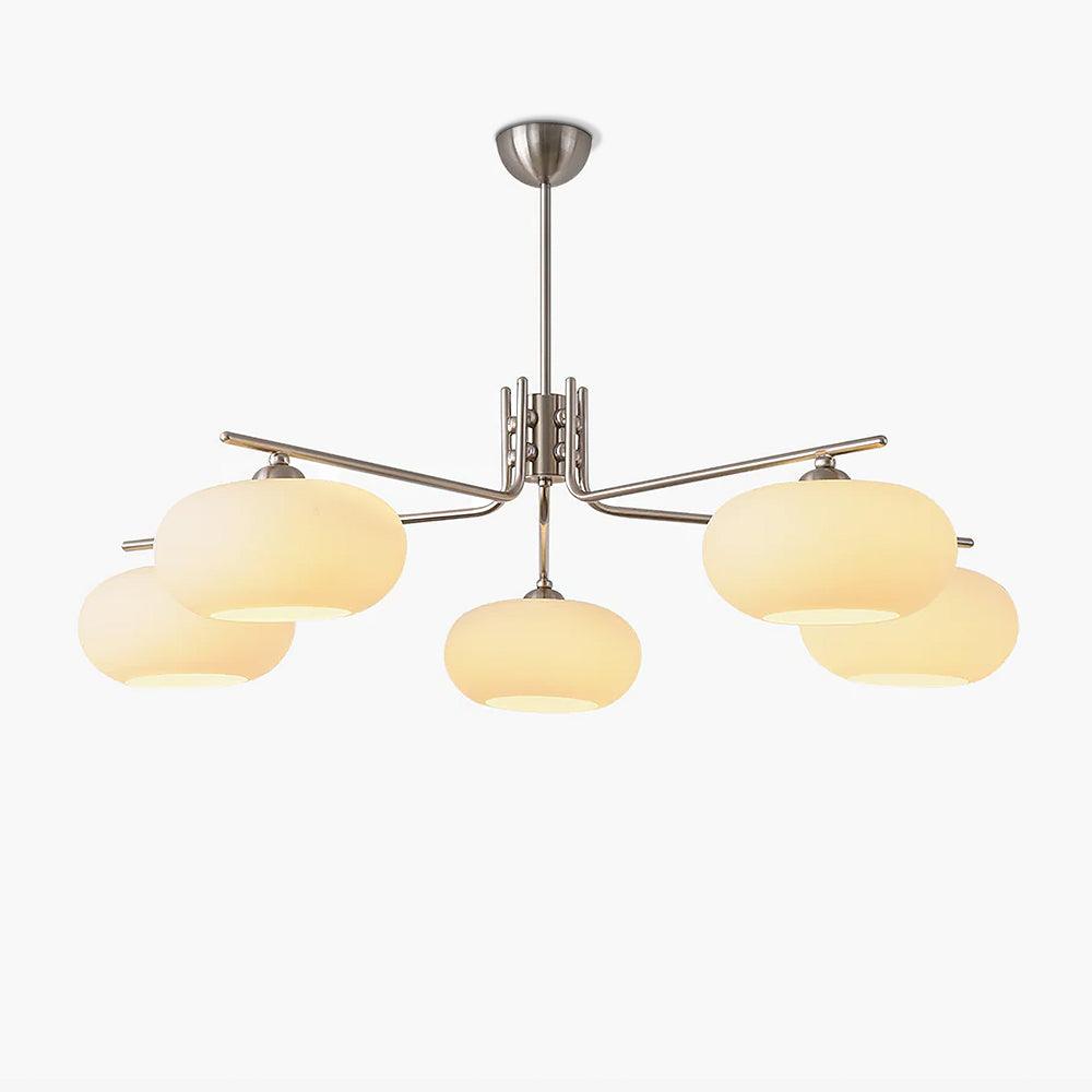 Brandon Crystal Chandelier - Elegant Modern Ceiling Light Fixture for Dining Room, Living Room, and Bedroom Decor | Energy Efficient LED Lighting for Home & Office