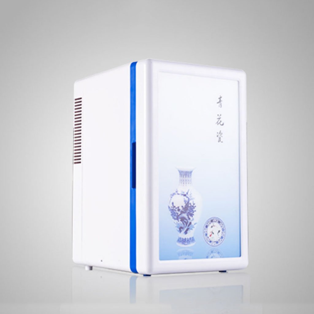 Peaceip 16L Dual Core Portable Refrigerator - 12V/220V Car & Home Mini Fridge Freezer for Camping, Travel, Road Trips & Office Use - Compact Cooling Solution for Vehicles & Small Spaces