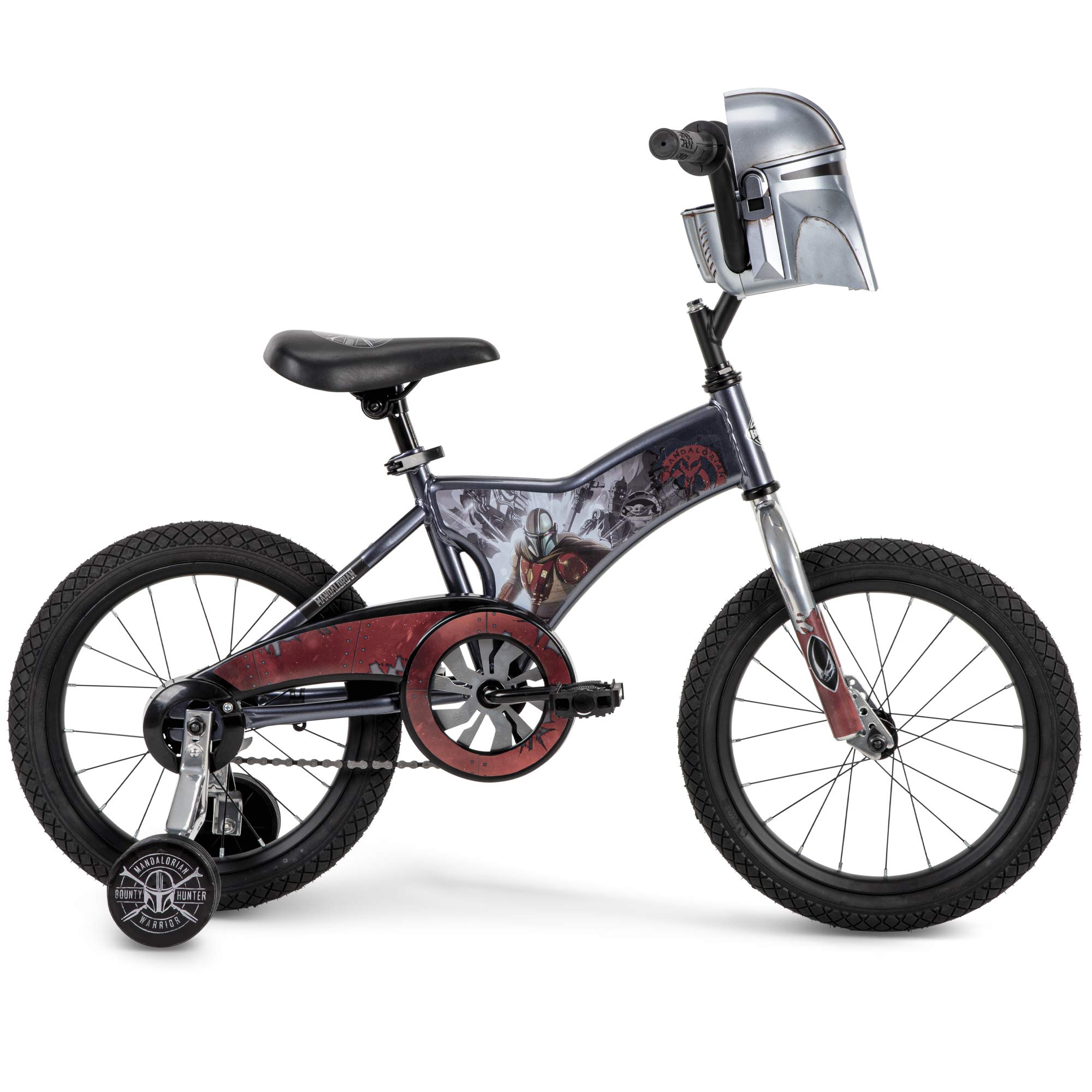 Huffy Disney Mandalorian Kids Bike - Star Wars Themed Bicycle for Boys & Girls, Ages 4-8 - Perfect for Outdoor Play, Neighborhood Rides & Birthday Gifts