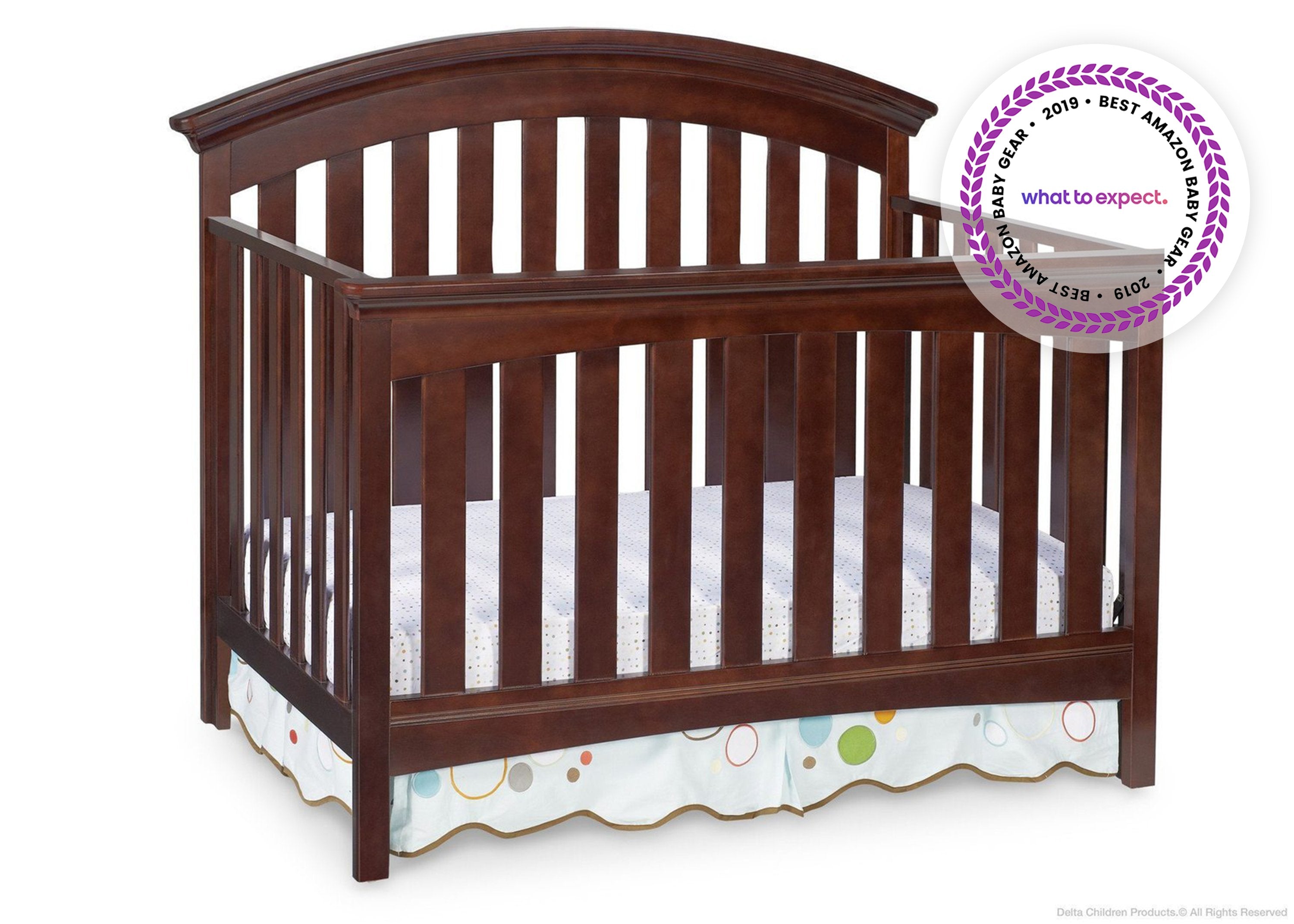 Bentley 4-in-1 Convertible Baby Crib with Toddler Bed, Daybed & Full-Size Bed Conversion - Perfect for Nursery, Bedroom & Guest Room