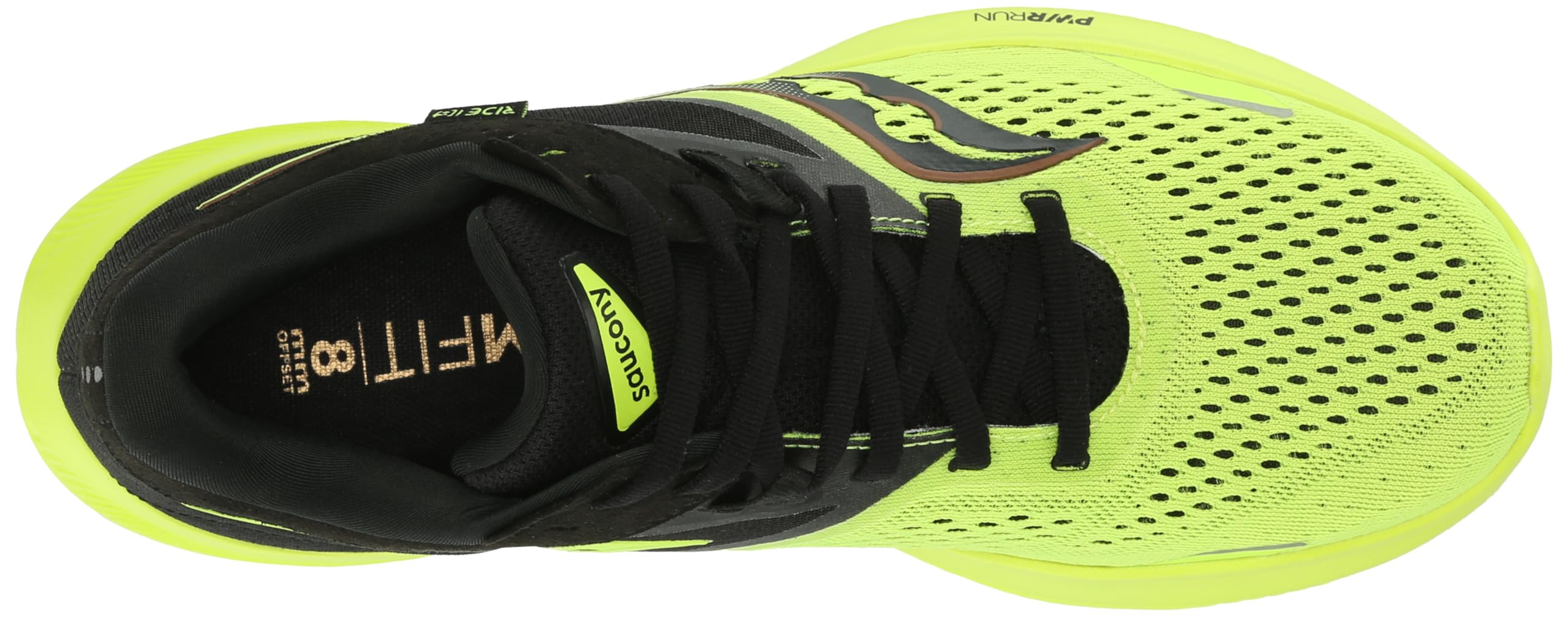 Saucony Ride 16 Women's Running Shoes - Lemon Yellow/Black | Lightweight Cushioned Sneakers for Women | Size 35.5 EU | Perfect for Jogging, Gym Workouts & Daily Walking