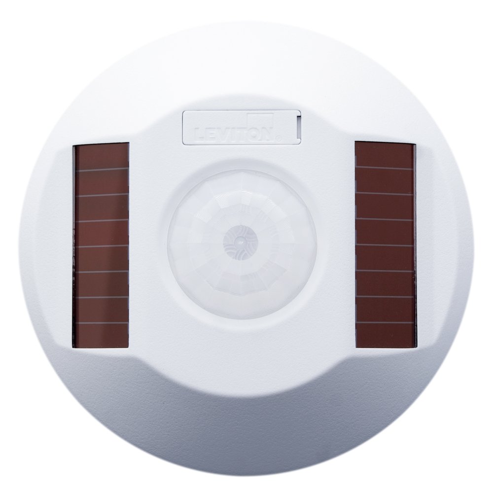 Leviton WSC15-IRW Wireless Self-Powered PIR Occupancy Sensor - 1500 Sq Ft Coverage, White - Ideal for Home, Office & Commercial Spaces Motion Detection
