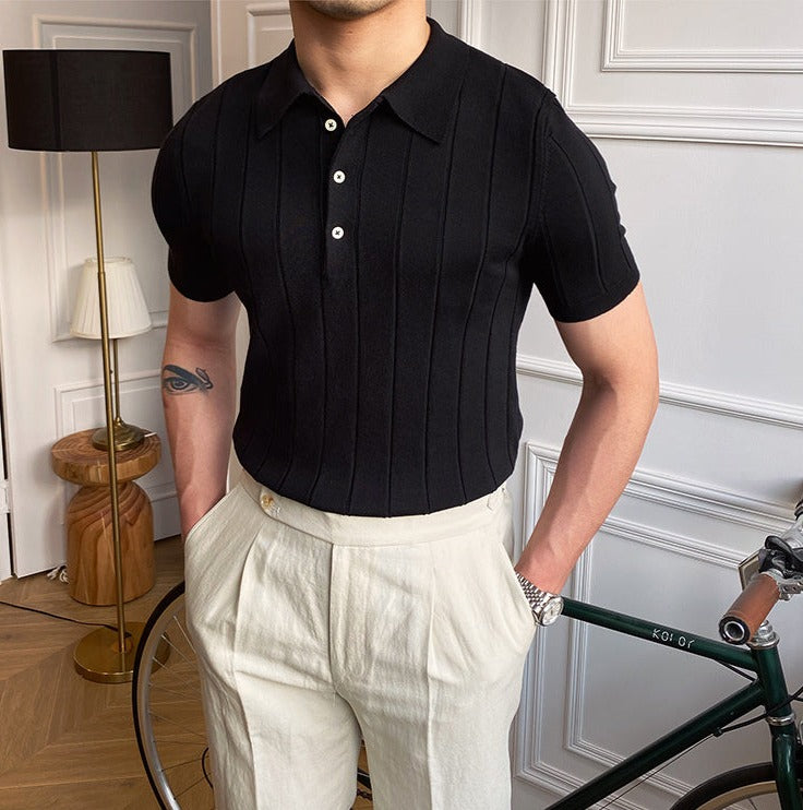 Antonio's Clothing Premium Italian Polo T-Shirt for Men - Stylish & Comfortable Casual Wear for Office, Golf & Everyday Outfits