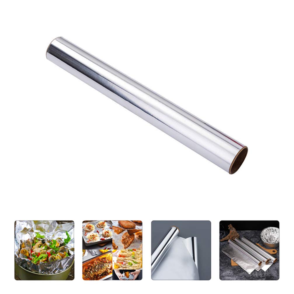 KESYOO 2 Rolls Heavy Duty Aluminum Foil for BBQ, Cooking & Food Storage - Reversible Barbecue Wrapping Paper, Oven Safe Tin Foil for Grilling, Baking & Car Accessories - Perfect for Outdoor Picnics, Camping & Kitchen Use